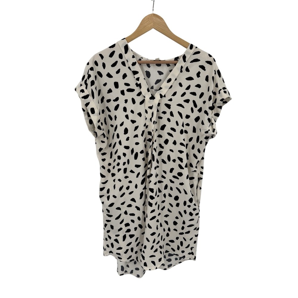 Umgee Patterned Shirt Womens L Flowy Business Office Career Casual Lightweight